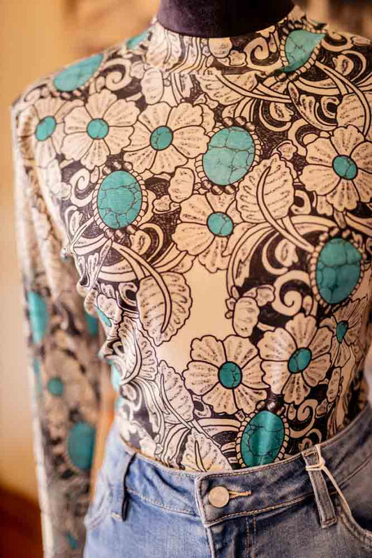 Tattoos On This Town Mesh Top