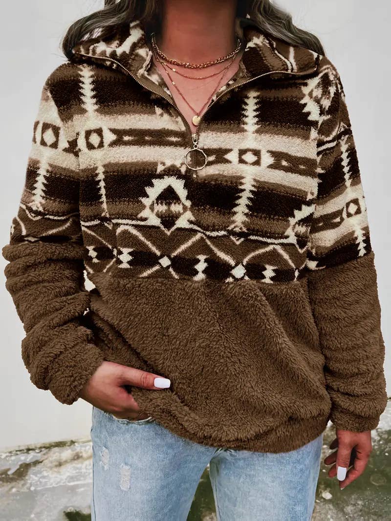 Aztec Fleece Pullover