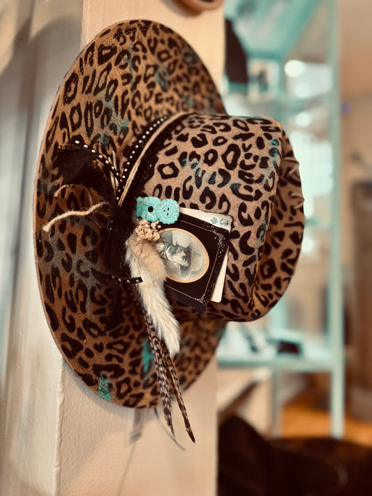 Desert Gypsy Leopard Fedora Hat