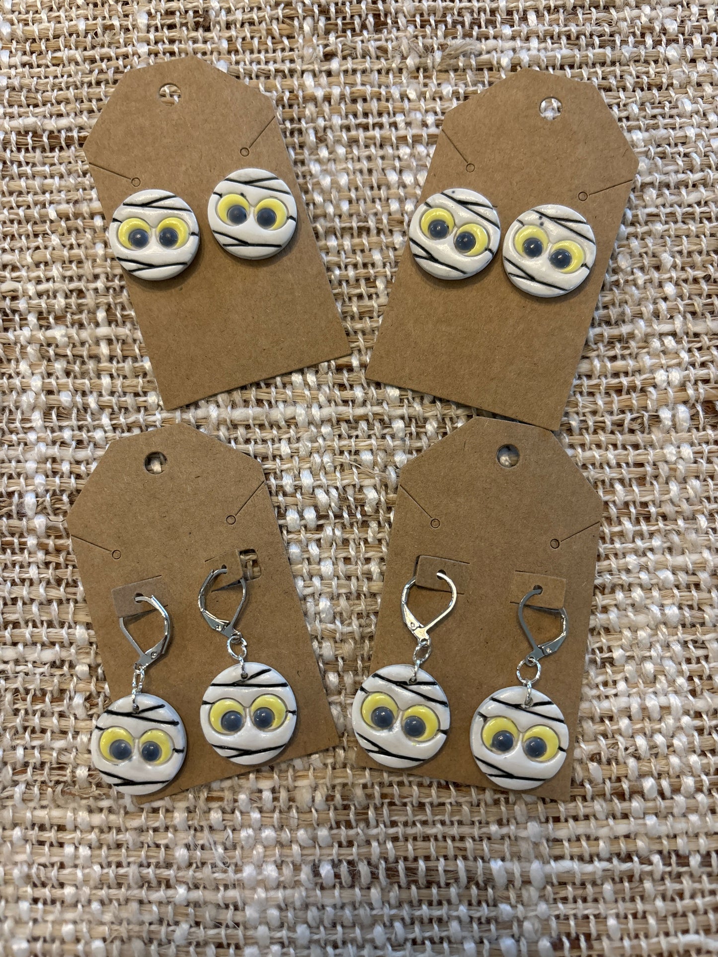 Halloween Mummy Earrings