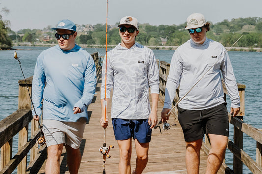 OLE BOY Performance Hooded Tee - Grey Duck Camo