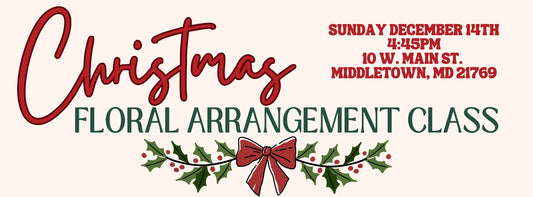 Christmas Floral Arrangement Class