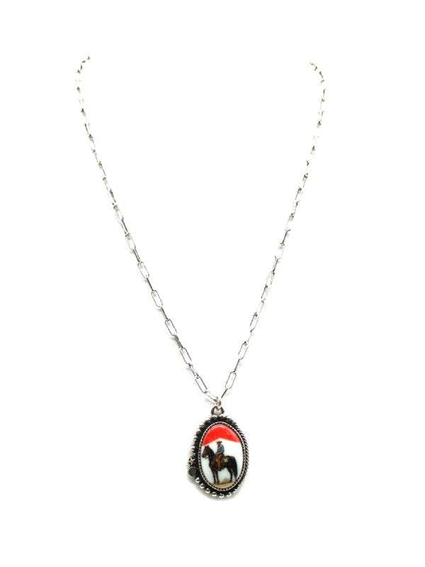 Western Cowboy Dainty Necklace