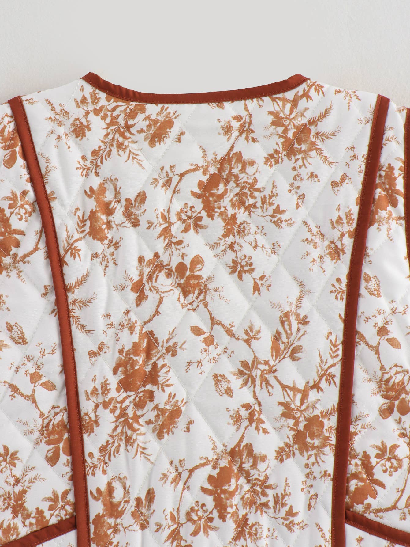 Burnt Orange Quilted Vest