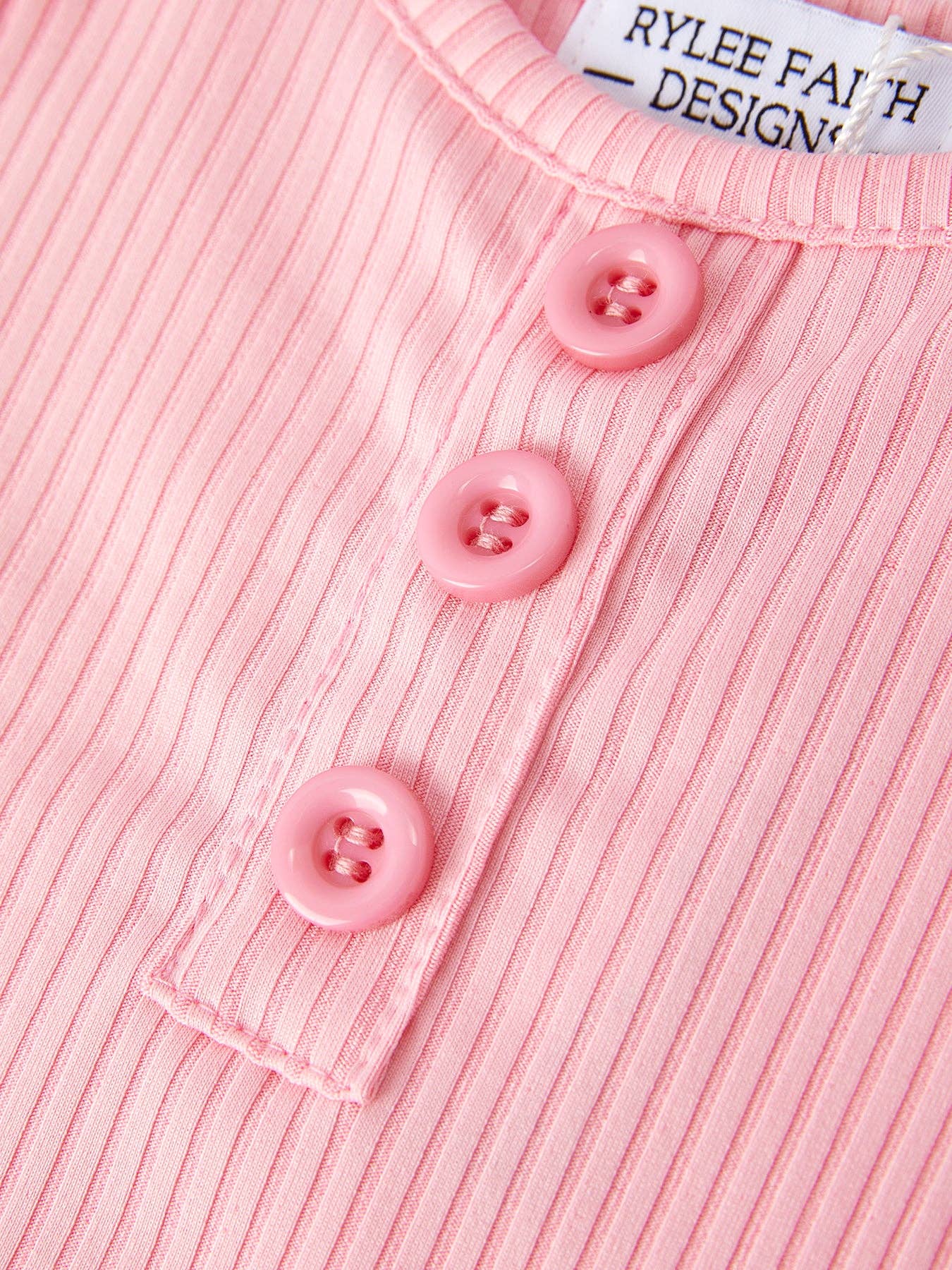 Pink Bow Bell Bottom Set