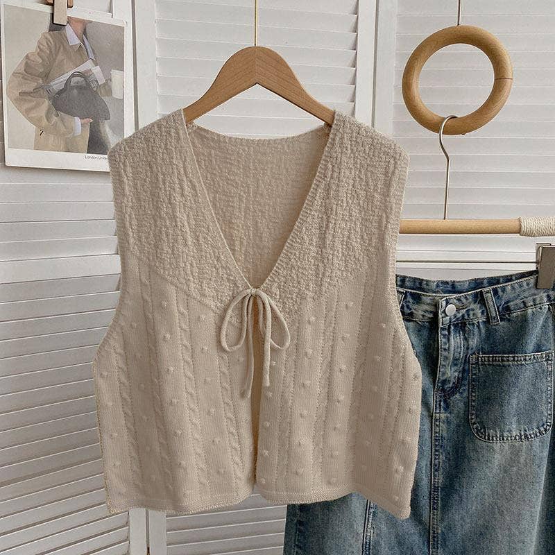 Knitted Bowtie Vest