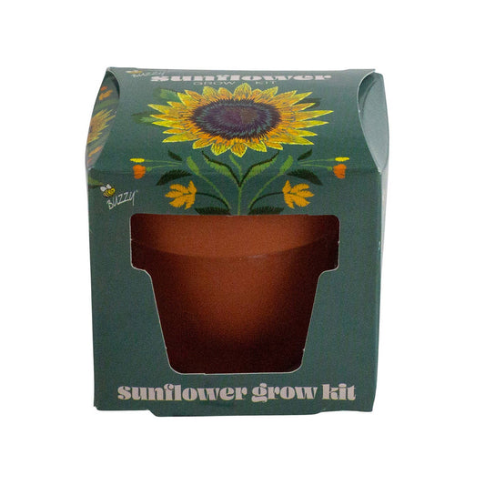 Buzzy Seeds Mini Grow Pot - Sunflower Grow Kit