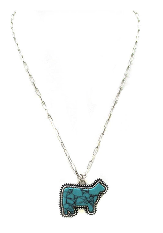 Turquoise Show Heifer Necklace
