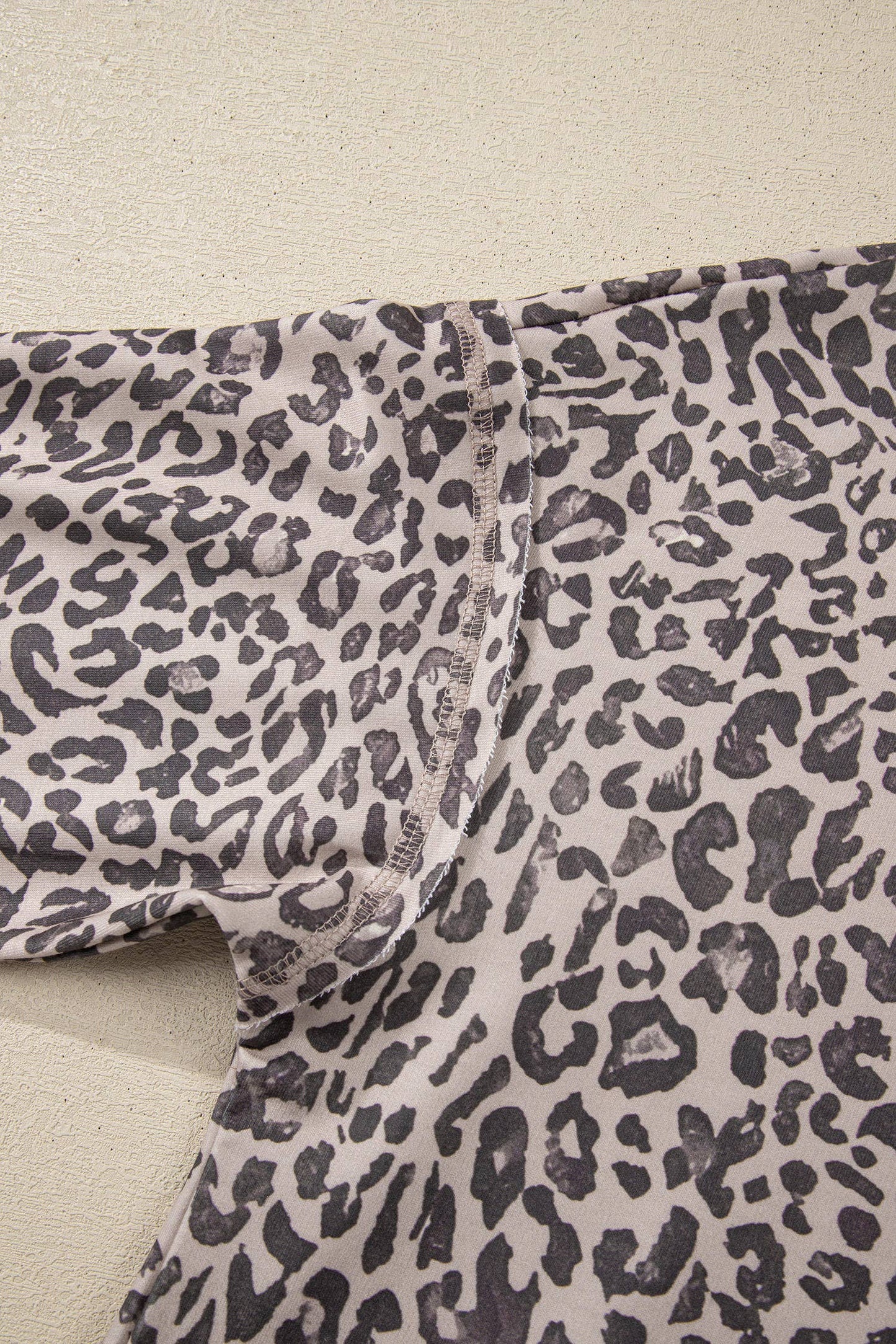 Leopard Long Sleeve Crew Neck Top