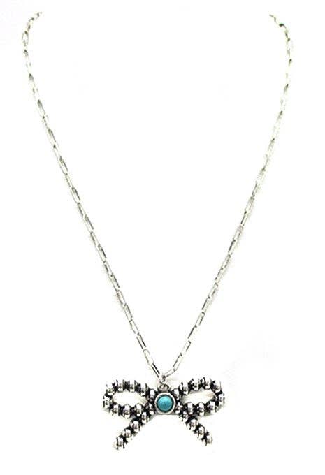 Bubble Bow Necklace
