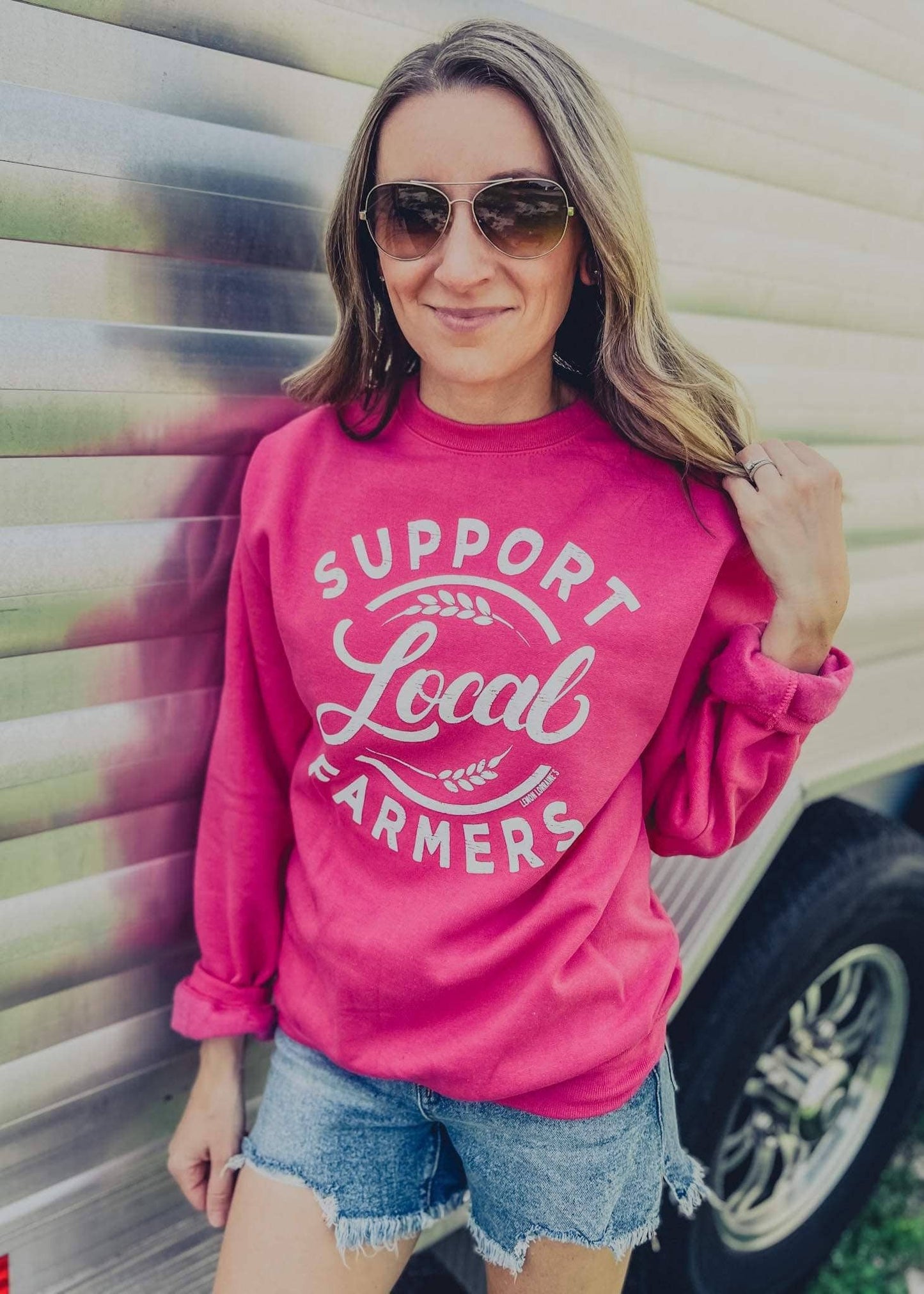 Support Local Farmers - Crewneck Sweatshirt