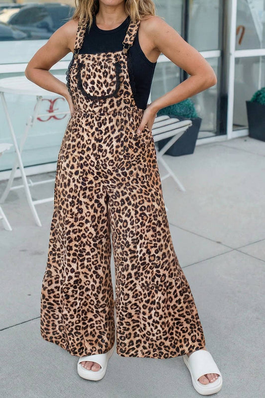 Loepard Lace Overalls