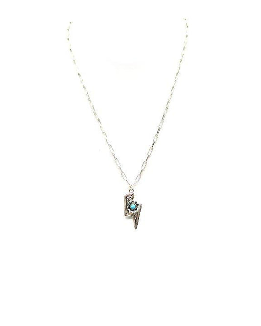 Scroll Bolt Necklace