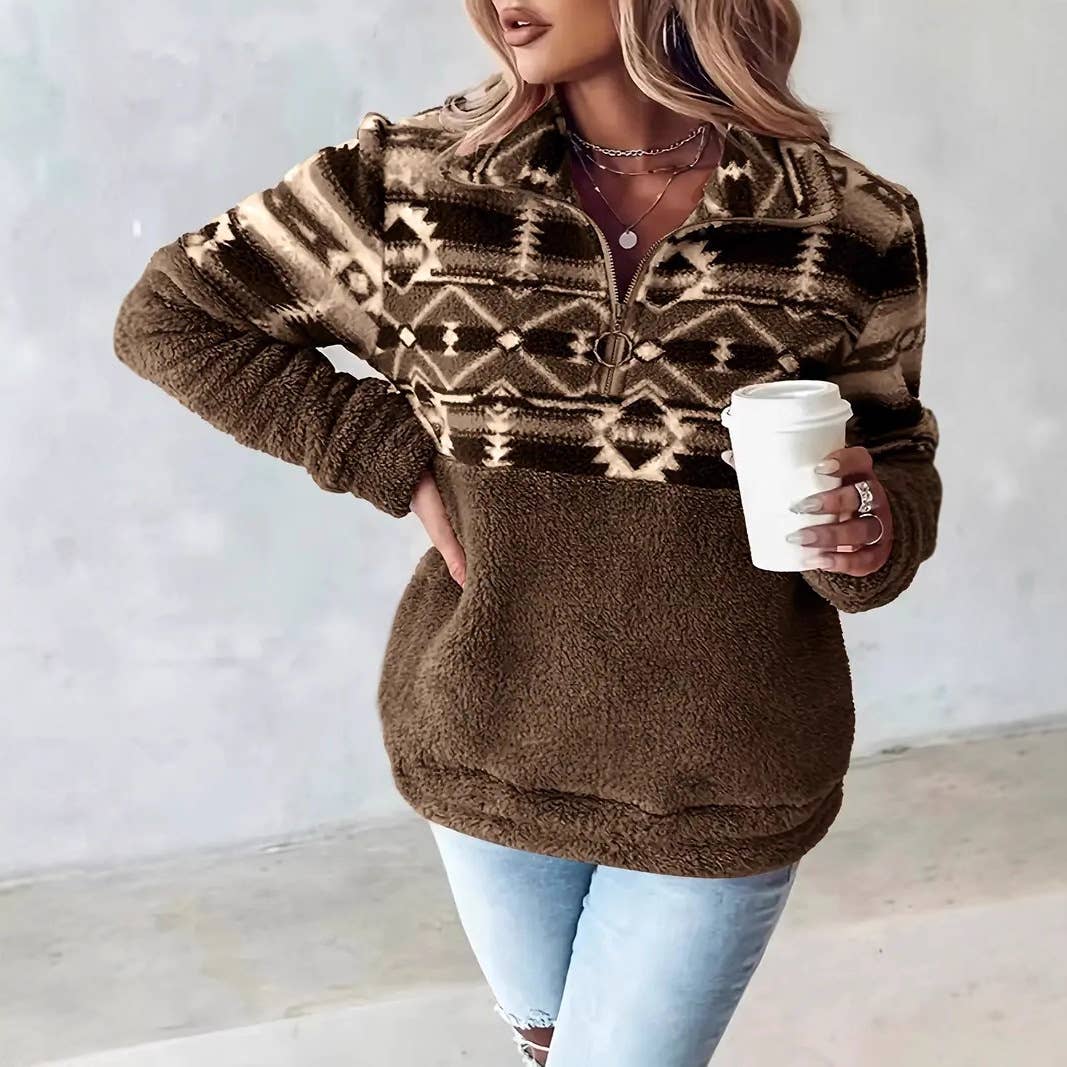 Aztec Fleece Pullover