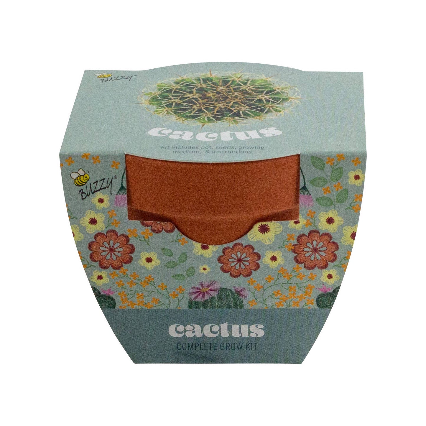Buzzy Seeds Classic (7cm) Terra Cotta Grow Kit - Cactus