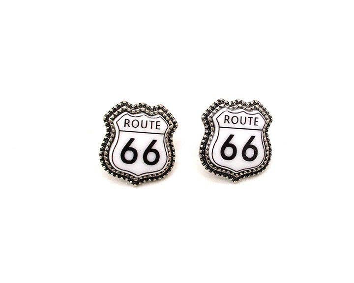 Route 66 Stud Earrings