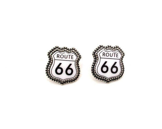 Route 66 Stud Earrings