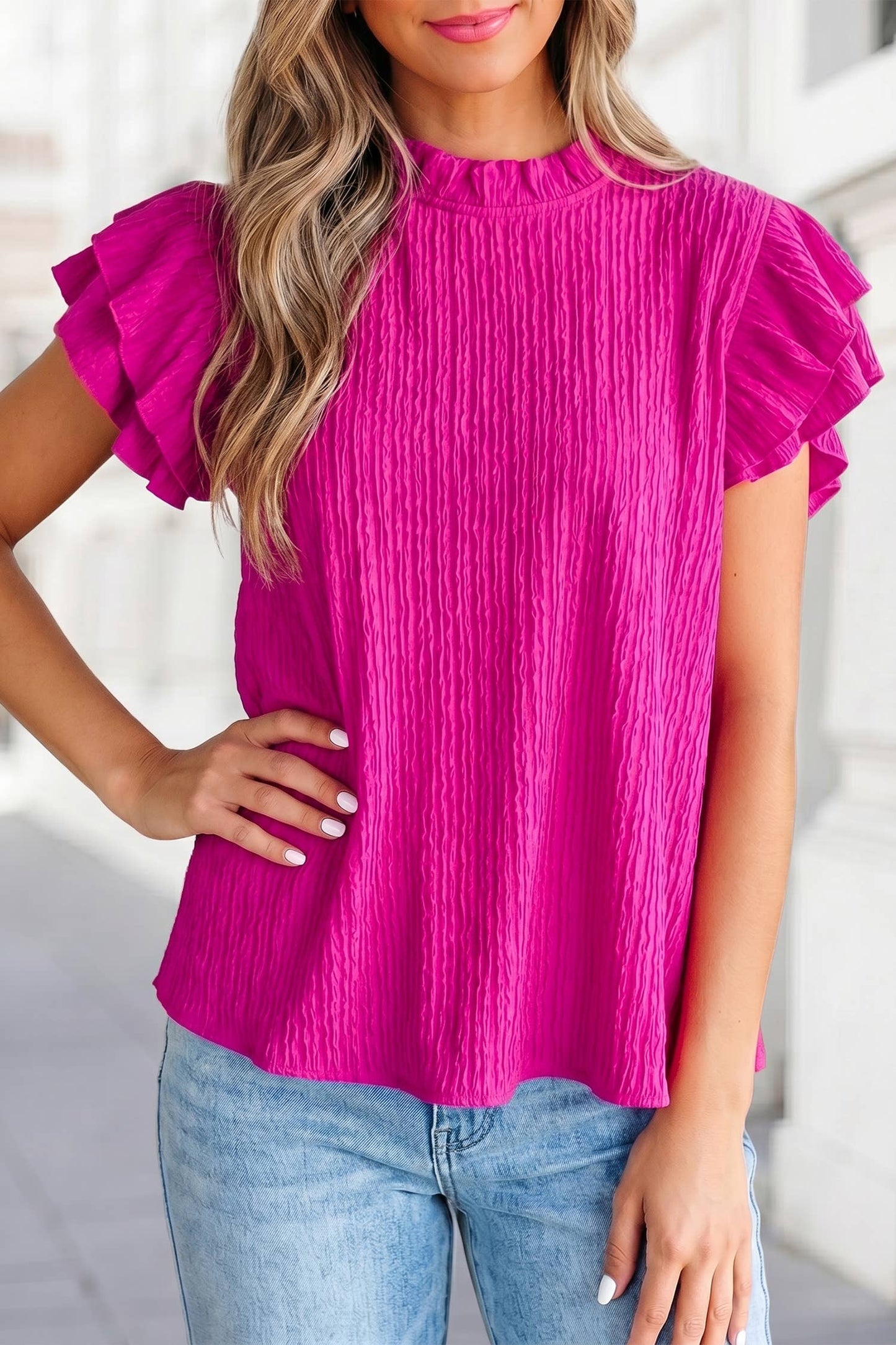 Peony Pink Blouse
