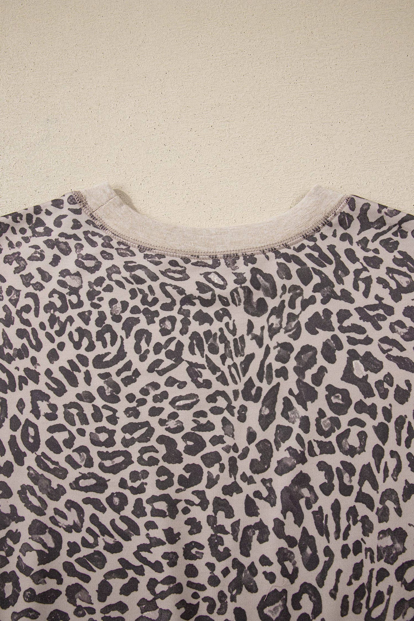 Leopard Long Sleeve Crew Neck Top