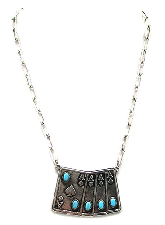 Western Aces Necklace