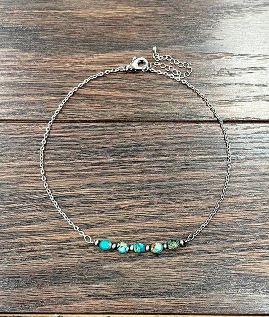 15" 7mm Turq Necklace
