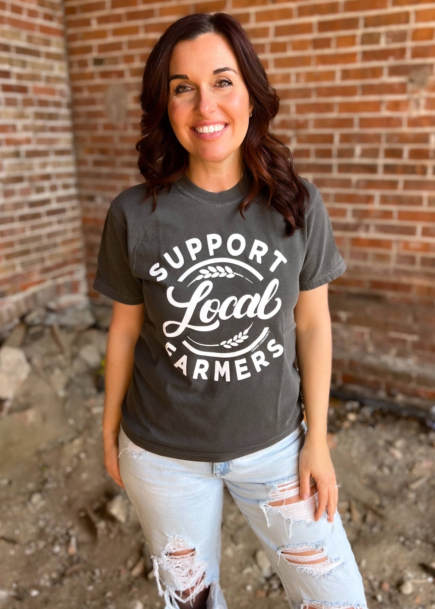 SUPPORT LOCAL FARMERS Graphic Tee