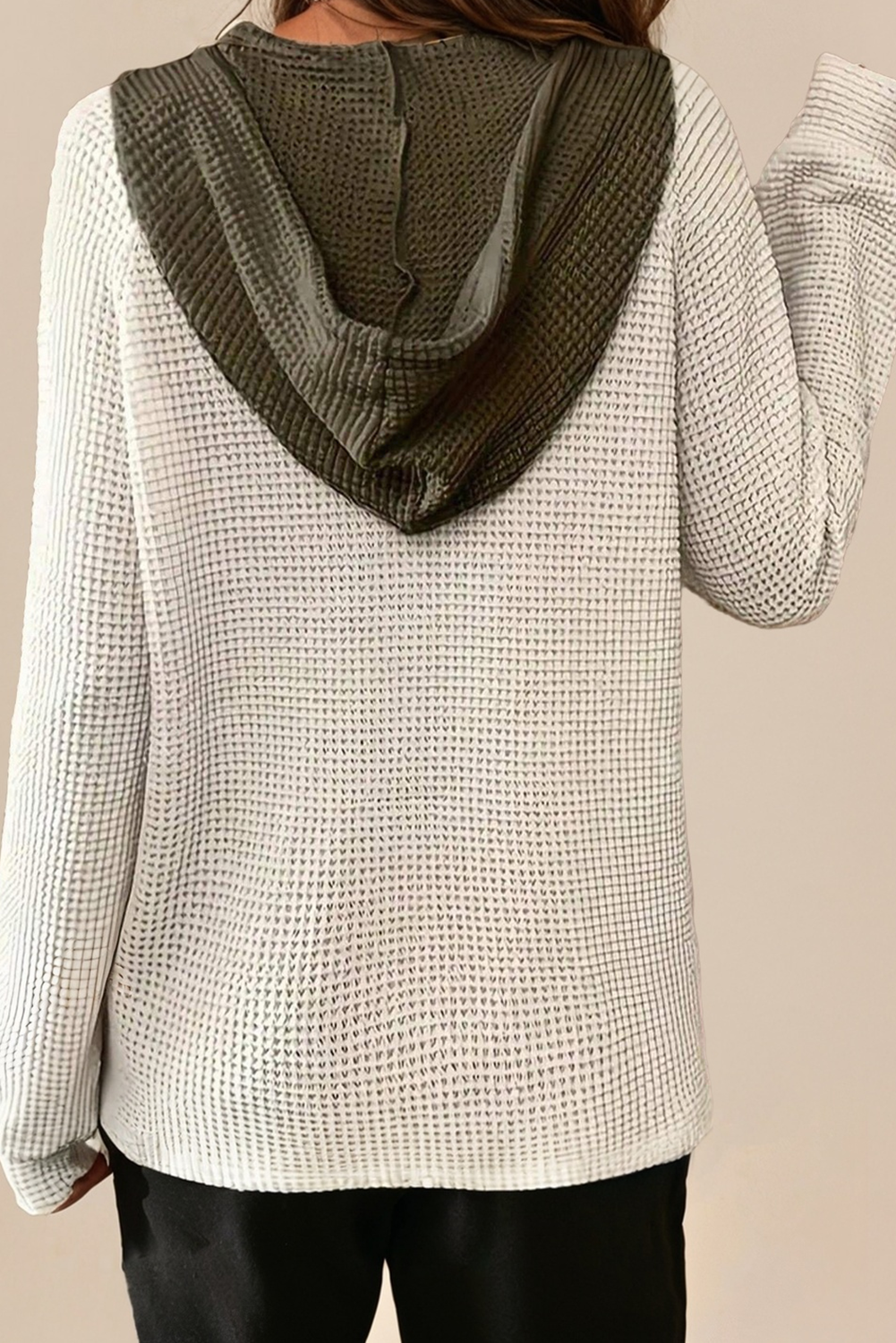 Ollive Waffle Hoodie