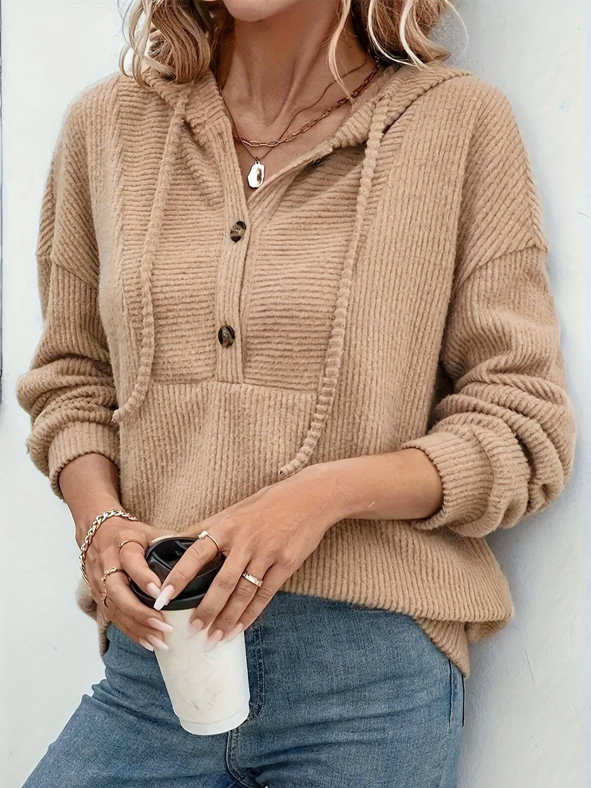 Tan Turnkey Hooded Pullover