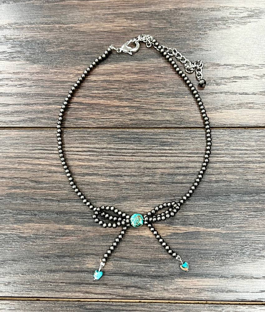 4mm Navajo Bow Bead Necklace