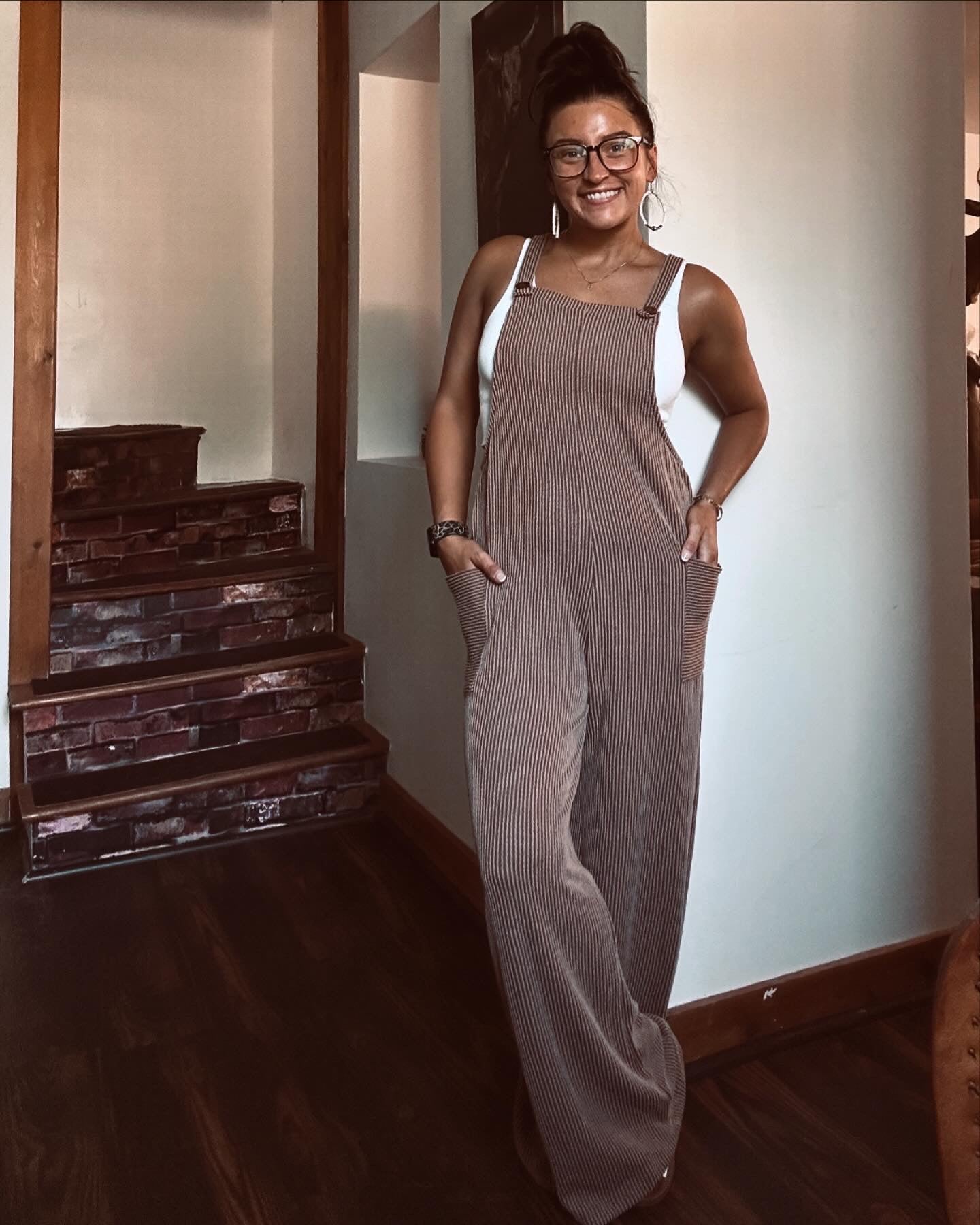 Ribbed Overall Jumpsuit