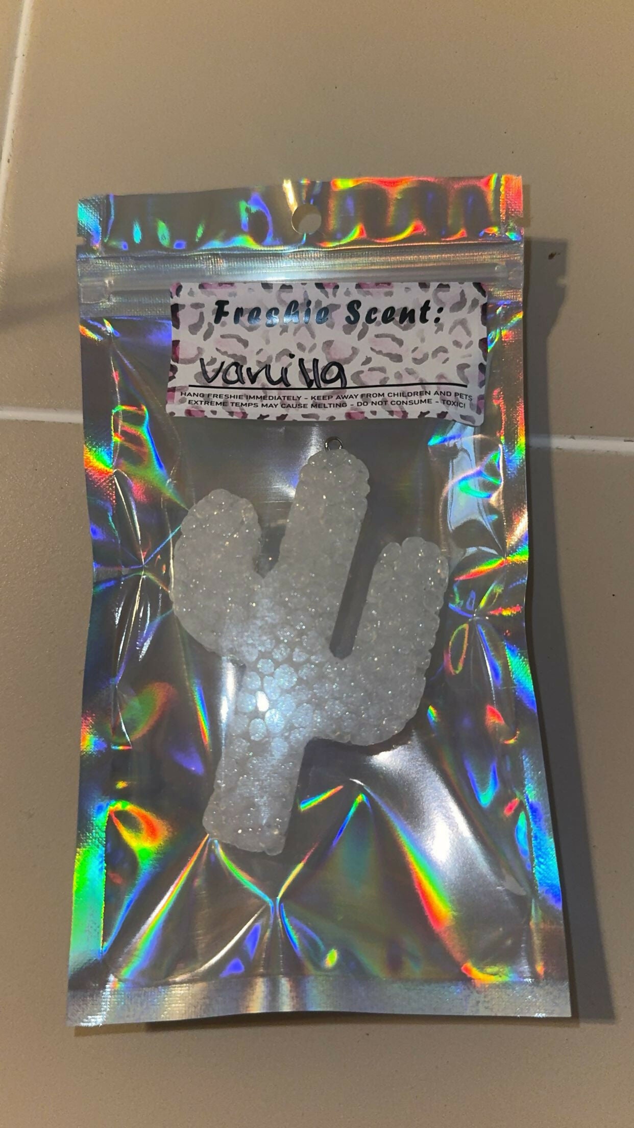 mini white cactus- vanilla