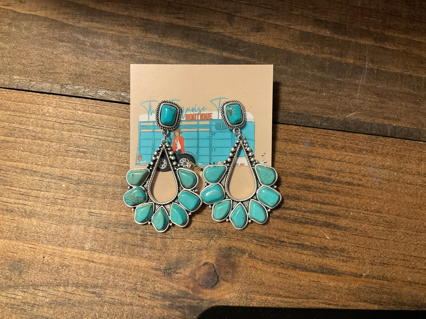Navajo Turquoise Post Earrings