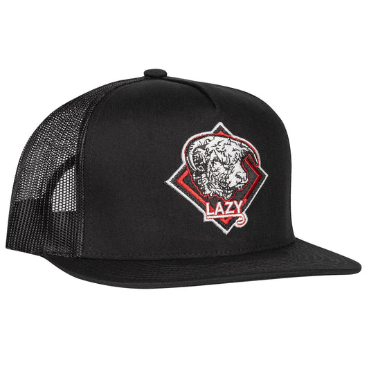 Lazy J Ranch Red & Black Diamond Hereford Classic Five Panel Trucker Hat