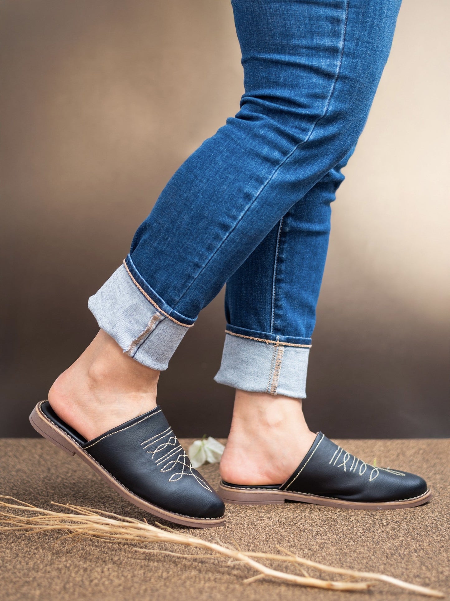 Avery Black Slip Ons