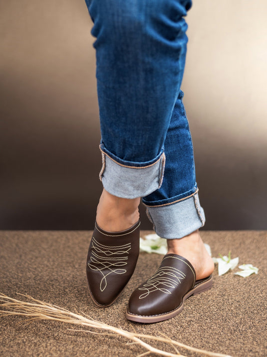 Avery Brown Slip Ons