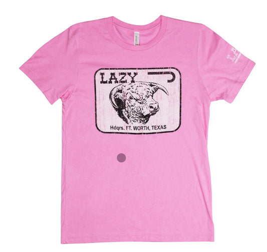 LAZY J RANCH FORT WORTH SHORT SLEEVE PINK T-SHIRT
