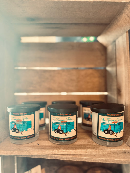 Turquoise Trailer Candles