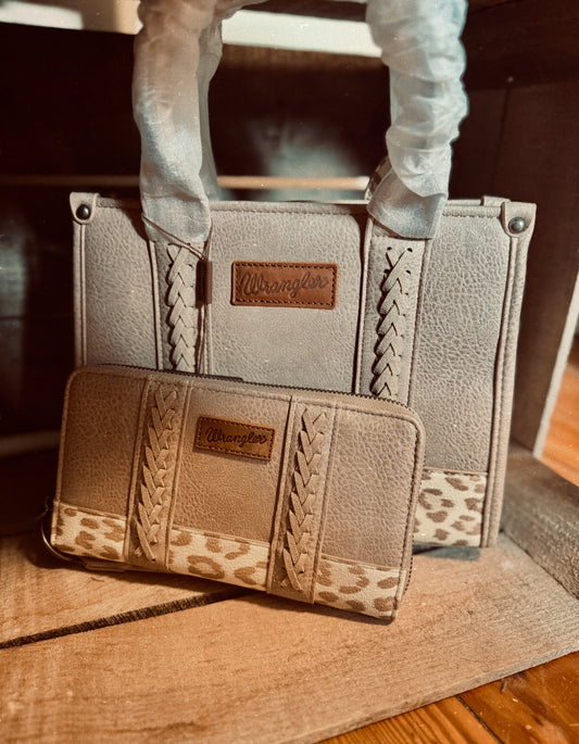 Wrangler Tan Leopard Handbag Family