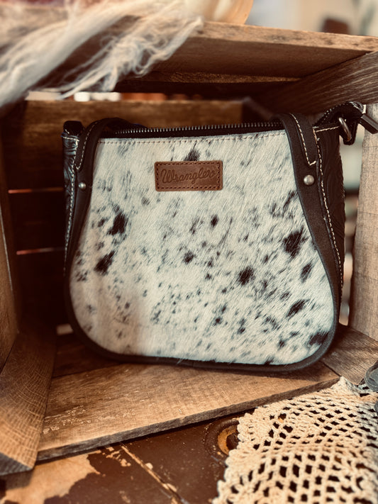 Wrangler Genuine Hair-On Cowhide Tote/Crossbody