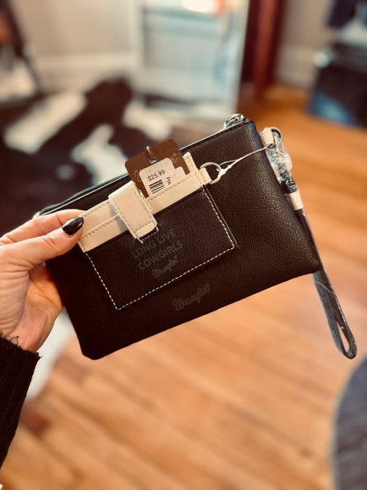 Wrangler Dual Pouch/Wristlet Credit Cardholder Wallet