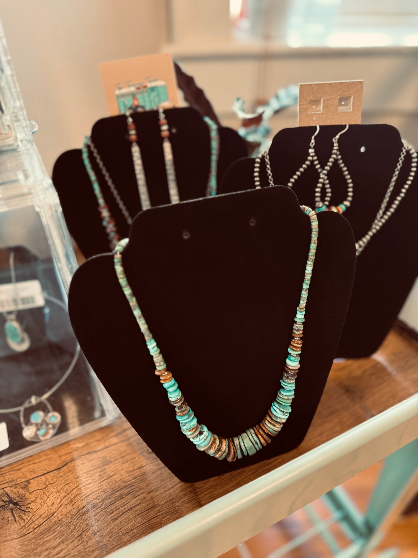 Chunky Turquoise Graduated Necklace