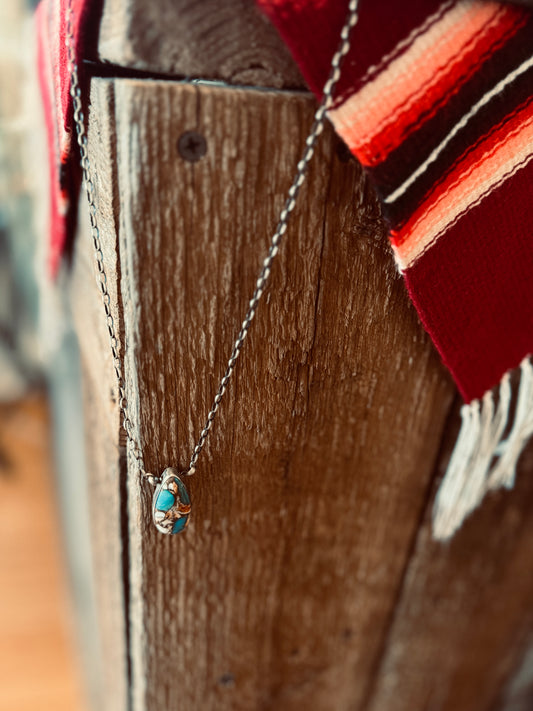 Teardrop Spiny Oyster Necklace