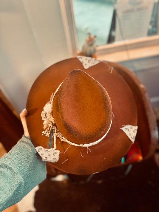 Paisley Pumpkin Fedora