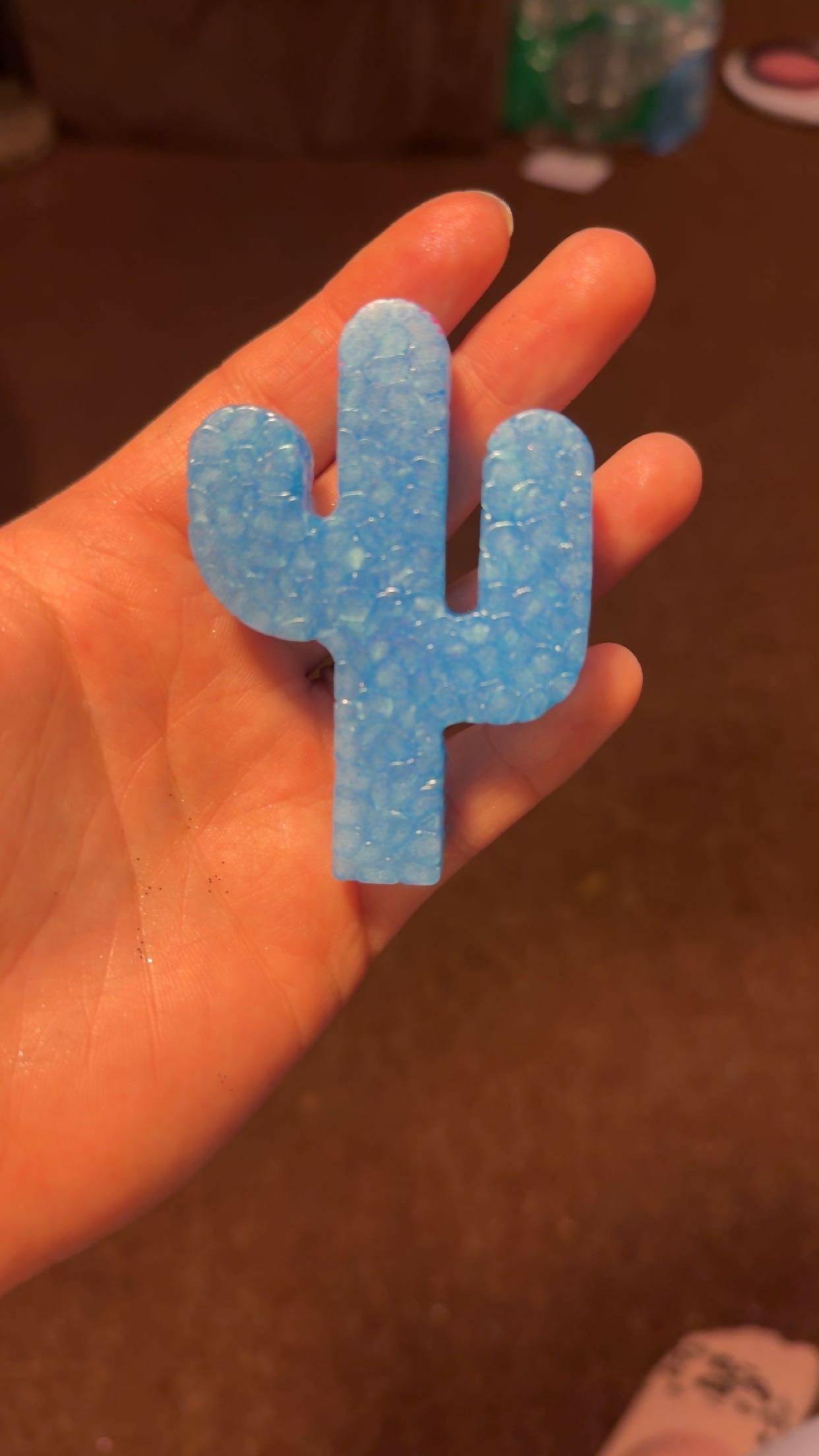 light blue mini cactus- cowboy britches