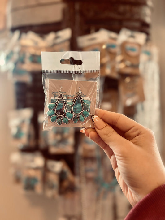 Turquoise Post Earrings