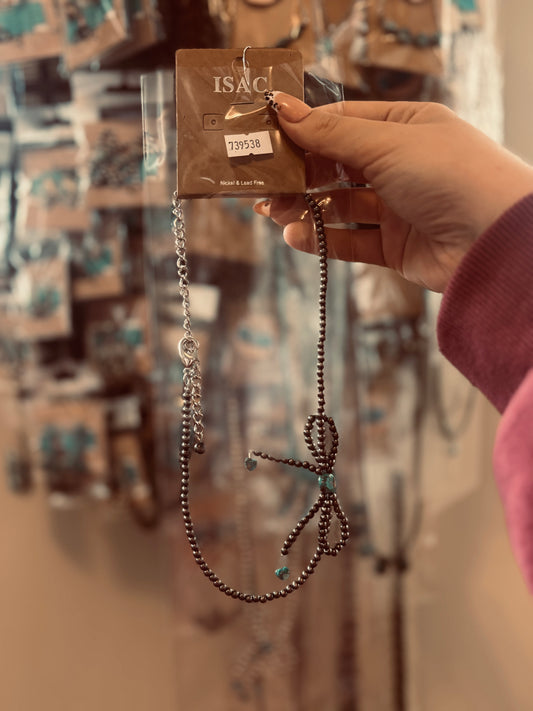 4mm Navajo Bow Bead Necklace