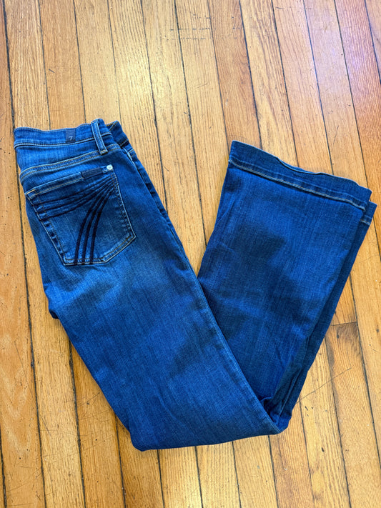 7 For All Mankind Dojo Blue Size 27x32