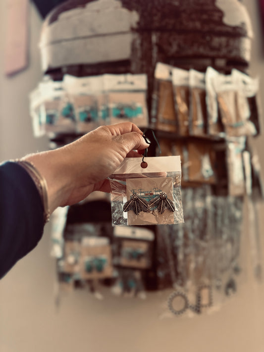 Feather Post Earrings