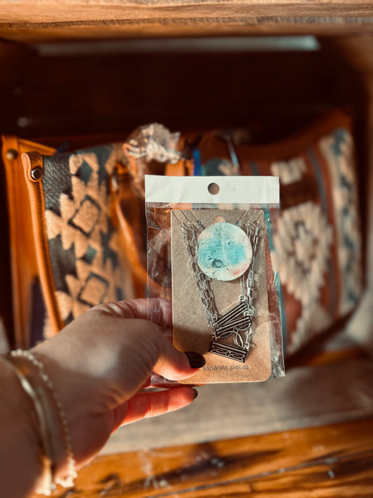 Western Stitch Necklace Set