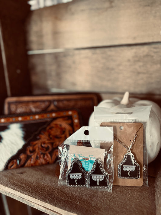 Black Western Stitch Jewelry Family